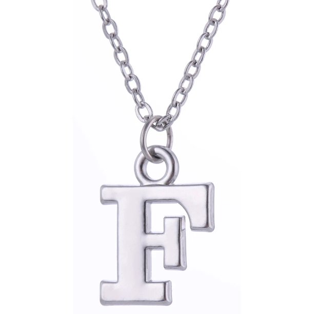 Skyrim-collar con inicial de letras de A-Z para hombre y mujer, cadena de eslabones con colgantes del alfabeto, joyería para regalo
