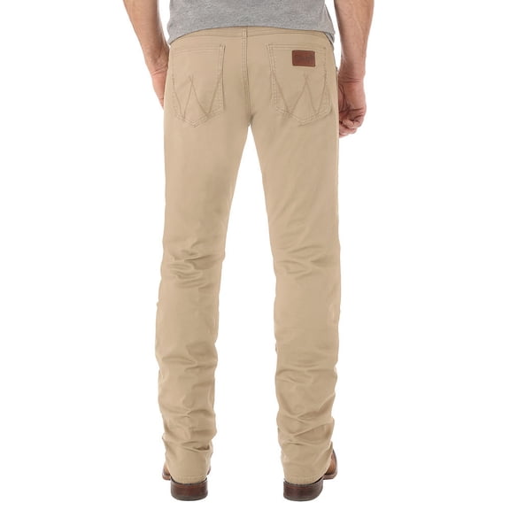 wrangler men's retro slim fit straight leg jean, fawn, 30w x 34l