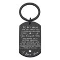 thumbnail image 5 of Tuvgenk Romantic Stainless Steel Couple Keychain, Engraved Personalized Gift for Valentine's Day, Anniversary, or Your Loved One, 5 of 5