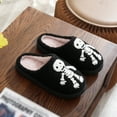 thumbnail image 2 of Gaexia Women's Slippers Halloween Couple Cartoon Design Cozy Warm Indoor Outdoor Shoes for Women, 2 of 7