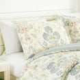 thumbnail image 3 of Chezmoi Collection Alyssa 3-Piece Boho Floral Comforter Set, Full, Floral Medallion Multicolor Blue Green Red Yellow White Printed Microfiber Lightweight Bedding Set, 3 of 9