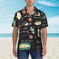 thumbnail image 4 of Disketp Hawaiian Shirts For Men,Vegetable Quiche Print Mens Casual Short Sleeve Button Down Shirts Beach Shirt, 4 of 8