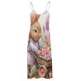 thumbnail image 5 of Easter Bunnies Rabbits Design Sleeveless Dress Woman Fashion Long Dresses Women's Summer Suit Dress 2025, 5 of 7