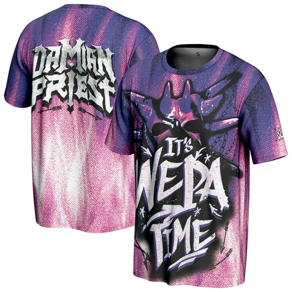Men's ProSphere Purple Damian Priest Wepa Time T-Shirt