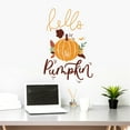 thumbnail image 6 of NSESSHome Clearance Fall Thanksgiving Pumpkin Wall Stickers Autumn Leaves and Stick Wall Art Decals for Kitchen Dining Room Bedroom, 6 of 7