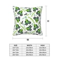 thumbnail image 2 of Throw Pillow Covers, green rainbow car Soft Square Pillow Cases with Invisible Zipper for Couch Bed Sofa, Farmhouse Fall Home Decor 18"x18", 2 of 7