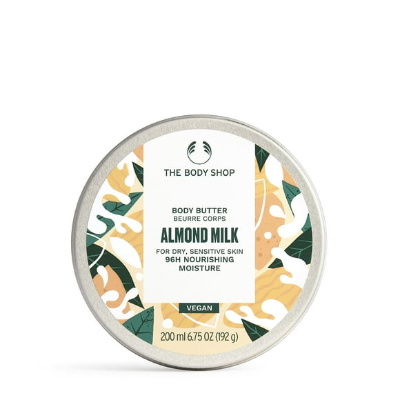 Manteca corporal The Body Shop Leche de almendras, 200 ml, vegana