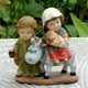 thumbnail image 3 of Figura de la Natividad de la Sagrada Familia, minidecoración, adorno religioso, regalo de Navidad Paseo en burro, 3 of 9