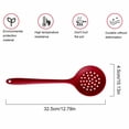 thumbnail image 4 of Slotted Spoon, Heatproof Skimmer Strainer Slotted Spoon, Seamless One-Piece Non-Stick Cooking Silicone Scoop Ladle with Ergonomic Handle for filter Vegetable, Pasta and More, 4 of 8