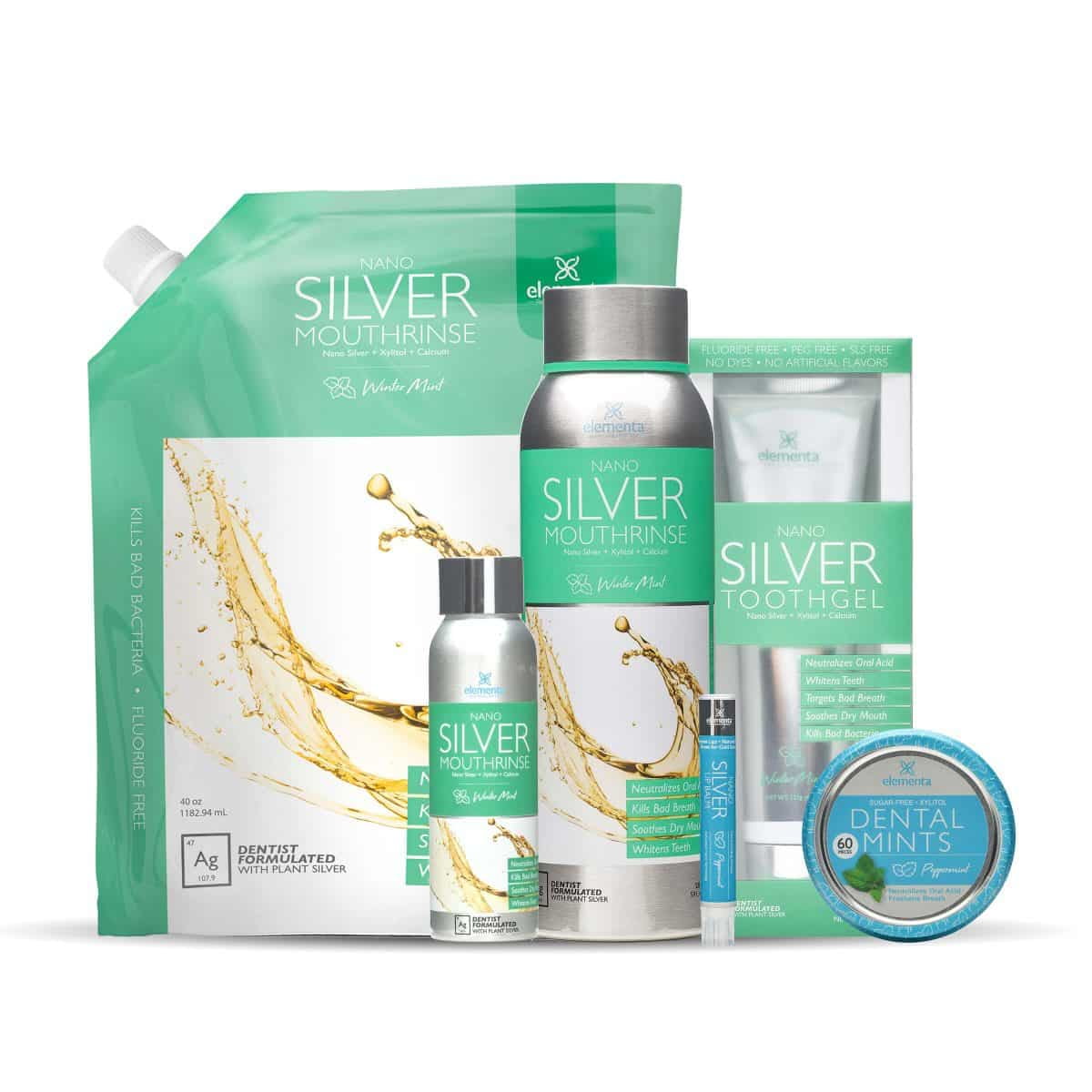 Elementa Silver Full Oral Care Routine Wintermint