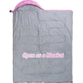 thumbnail image 5 of Sleeping Bag - 3 Seasons for Adults Kids Boys Girls Camping Hiking - Warm Cold Weather Lightweight Portable with Compression Bag for Backpacking in Spring, Summer, Fall and Winter, 5 of 10