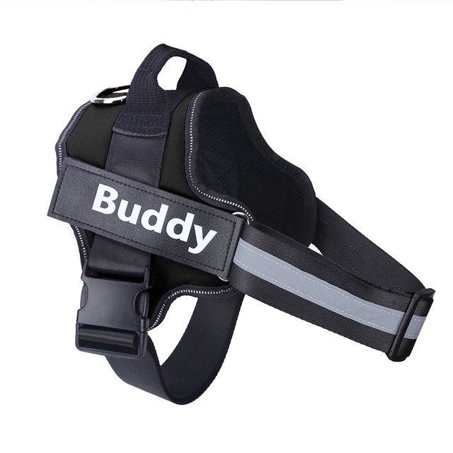 Dog Harness ID Custom patch Reflective Breathable Pet Vest For Outdoor Walk ShopWise Round