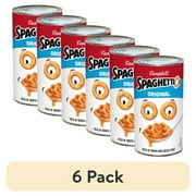 (6 pack) SpaghettiOs Original Canned Pasta, 22.4 oz Can
