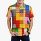 thumbnail image 1 of Fotbe Colorful Plastic Blocks Pattern Camiseta Polo de Golf para Hombre con Estampado – Camisa Deportiva Transpirable con Cuello Abotonado-XX-Large, 1 of 6