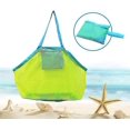 thumbnail image 1 of Large Mesh Beach Bag Toy Beach Tote Bag With Zipper, 1 of 5