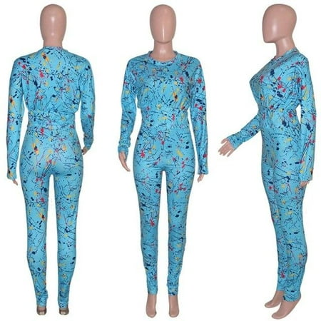 

2021 Autumn Two Piece Set Women Top and Pants Jogging Femme Sport Suit Printed Leggings Set 2 Piece Sets Womens Outfits Tracksuit Includes Express Shipping