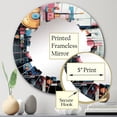 thumbnail image 4 of DESIGN ART Designart "Futuristic Fusion IV" Abstract Collages Modern Wall Mirror 24in.x24in., 4 of 5