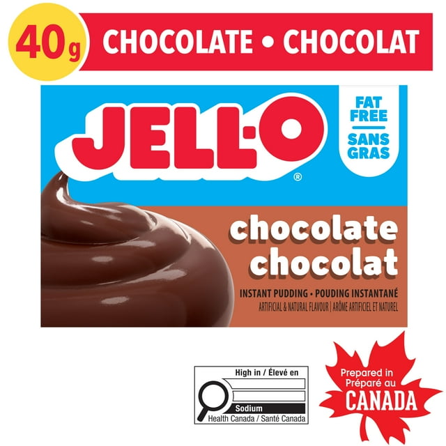 Mélange De Pouding Instantané Chocolat Sans Gras, Boîte