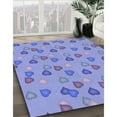 thumbnail image 2 of Ahgly Company Indoor Square Patterned Day Sky Blue Area Rugs, 7' Square, 2 of 6