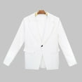 thumbnail image 5 of SGMVNU Blazer Jackets for Girls Kids, Long Sleeve Notched Collar/Lapel Collar with Inner Pocket, Open Front Casual Suit Jacket Coat for Spring Fall, White, 9-10 Years, 5 of 9