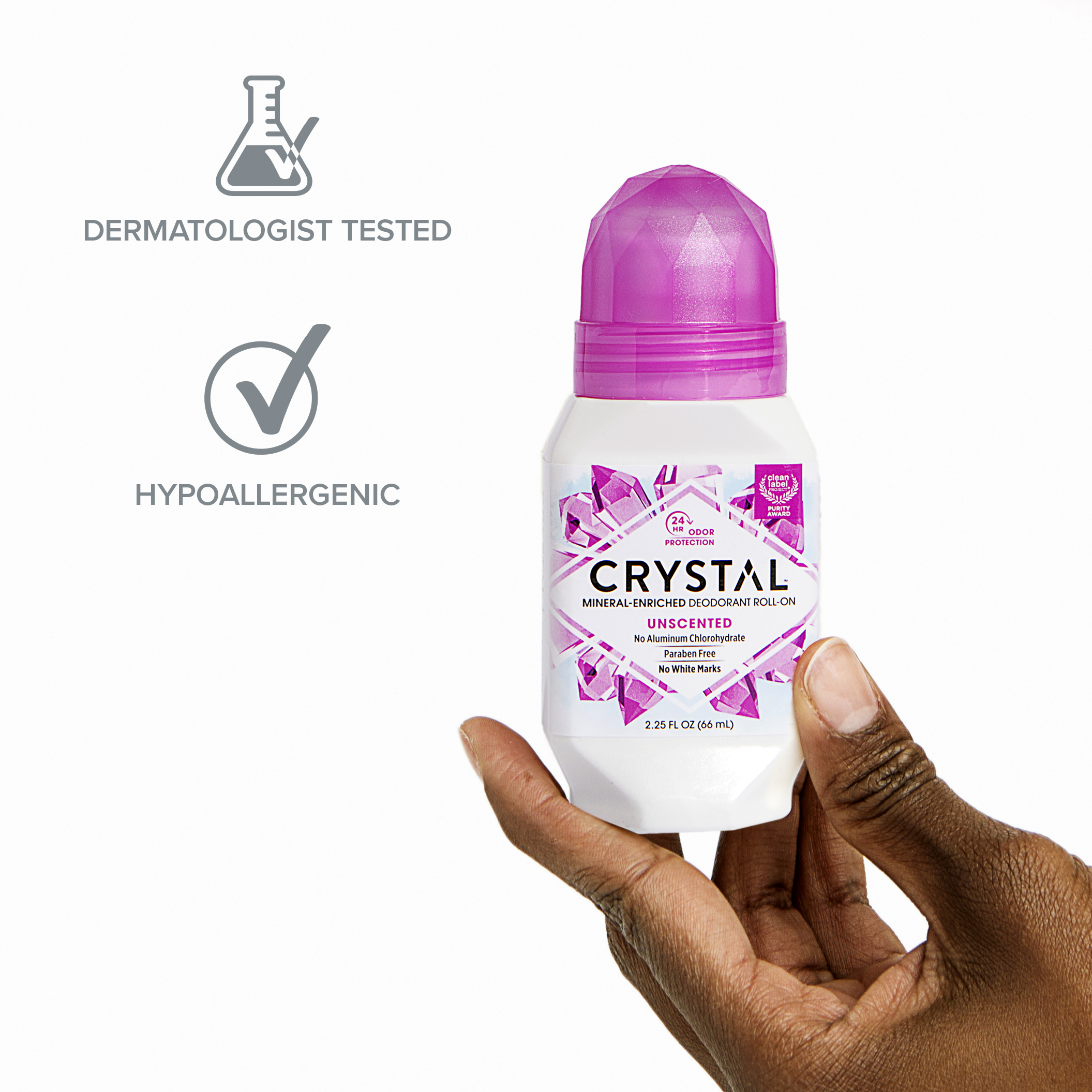 Crystal Natural Protection Roll-On Body Deodorant, 2.25 fl oz - image 5 of 9
