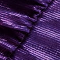 thumbnail image 4 of LVHAOGJOB Robe pour Femme à Manches Courtes, Fluide, Ligne A, Mini-Robe, Imprimé Floral, Grande Taille, Évasée, Robe d'Été pour Femme, Violet, 4 of 7