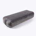 thumbnail image 5 of Yoga Bolster Pillow for Meditation and Support - Rectangular Yoga Cushion - Grey Cotton, Polyester Machine Washable with Carrying Handle, 5 of 5
