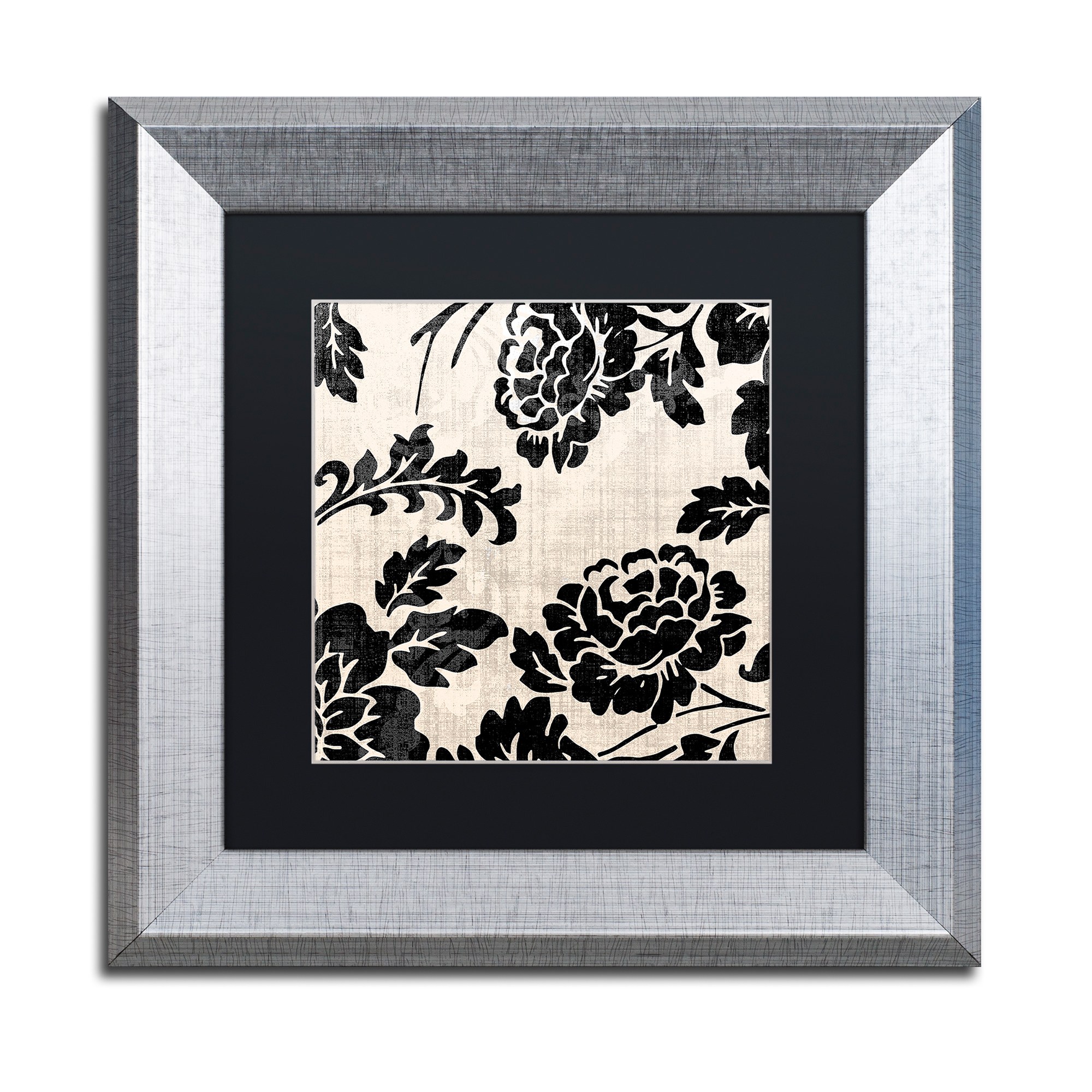 Trademark Fine Art "Stylesque III" Canvas Art by Color Bakery Black Matte, Silver Frame