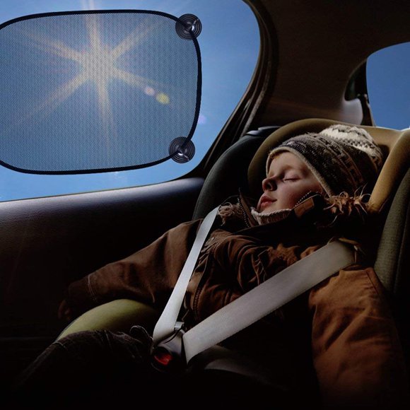 5 Pcs Car Sun Shade Car Window Shade for Side and Rear Window with Suction Cups Car Sunshade Protector