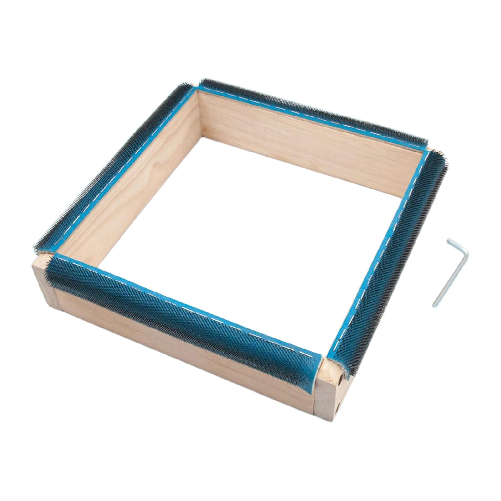 Square Shape Embroidery Frame Removable Wood Cross Stitch Hoop Clip Craft DIY Gripper Frame for Cross Stitch Punch Embroidery