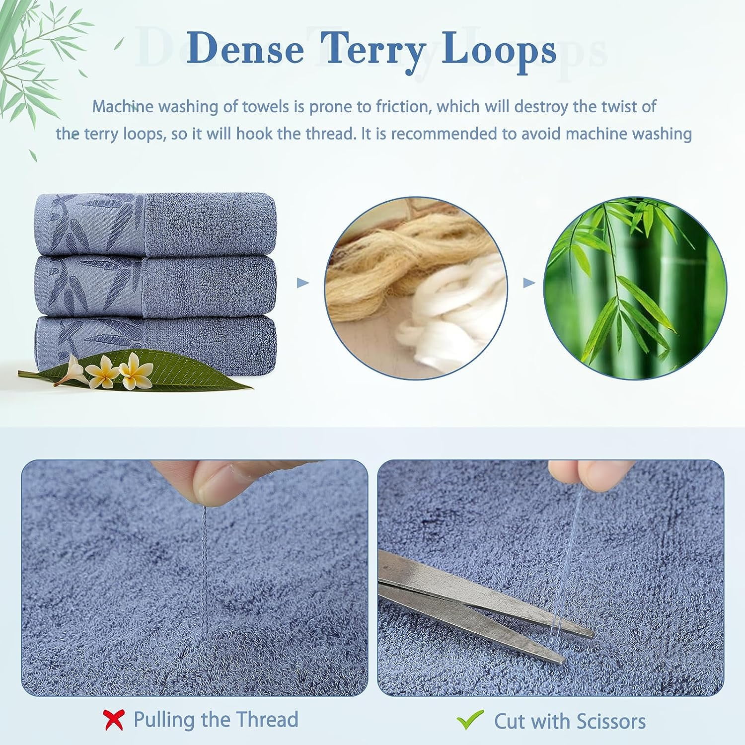 DEWEL Leaf Hand Towels 6 Count