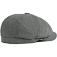 thumbnail image 3 of CoCopeaunts Octagonal Newsboy Cap Cotton Beret Hats for Men Spring Summer Retro Flat Ivy Hat Casual Newsboy Hats for Women, 3 of 7