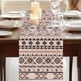thumbnail image 3 of Table Runners 48 Inches Long Dress Scarves, Red Black Boho Farmhouse Kitchen/Dining Table Runner, Short Coffee Tablerunners, Vintage Ethnic Tribe Abstract Art 13x48 Inch, 3 of 9