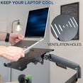 thumbnail image 2 of VIVO 10" to 15.6" Single Laptop Stand Desk Mount, Adjustable Notebook Holder, 2 of 8