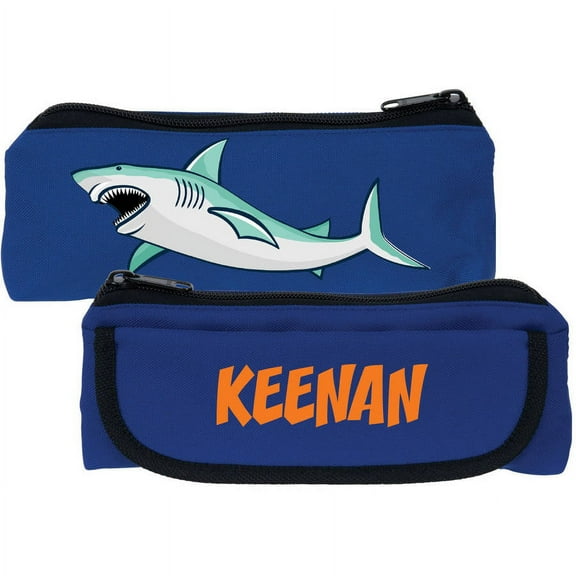 Personalized Shark Blue Kids Pencil Case