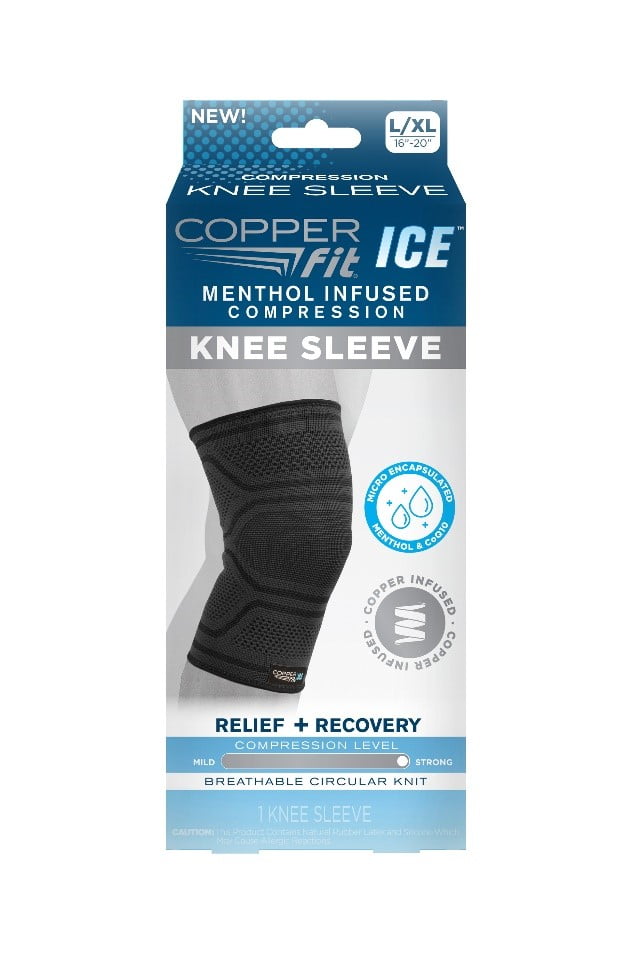 CopperFit Pro Series Knee Targeted Compression Sleeve XL 2 Count 