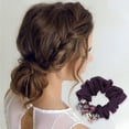 thumbnail image 2 of Unique Bargains 1 Pc Cube 1 Pc Faux Crystal Hair Rope Hair Scrunchies for Women for Girls Purple, 2 of 3