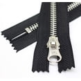 thumbnail image 2 of 5 Pack 8" Silver Metal Zippers - #5 Close End, 2 of 3