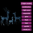 thumbnail image 4 of vidaXL Acrylic Reindeer Family Christmas Decoration 300 LED Warm White, 4 of 9