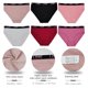 thumbnail image 4 of Minnieouse Calzoncillos de mujer de 12 piezas, reemplazo de Color sólido, lavable, portátil, de cintura media, ropa interior de lencería para Ropa interior 2XL, 4 of 6
