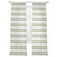 thumbnail image 2 of Boho Sage Green Stripe Semi Sheer Curtains 96 Inch Length 2 Panels Set,Abstract Geometric White Minimalist Sheer Kitchen Curtain Privacy Voile Window Curtain for Living Room Bedroom Rod Pocket Drapes, 2 of 7