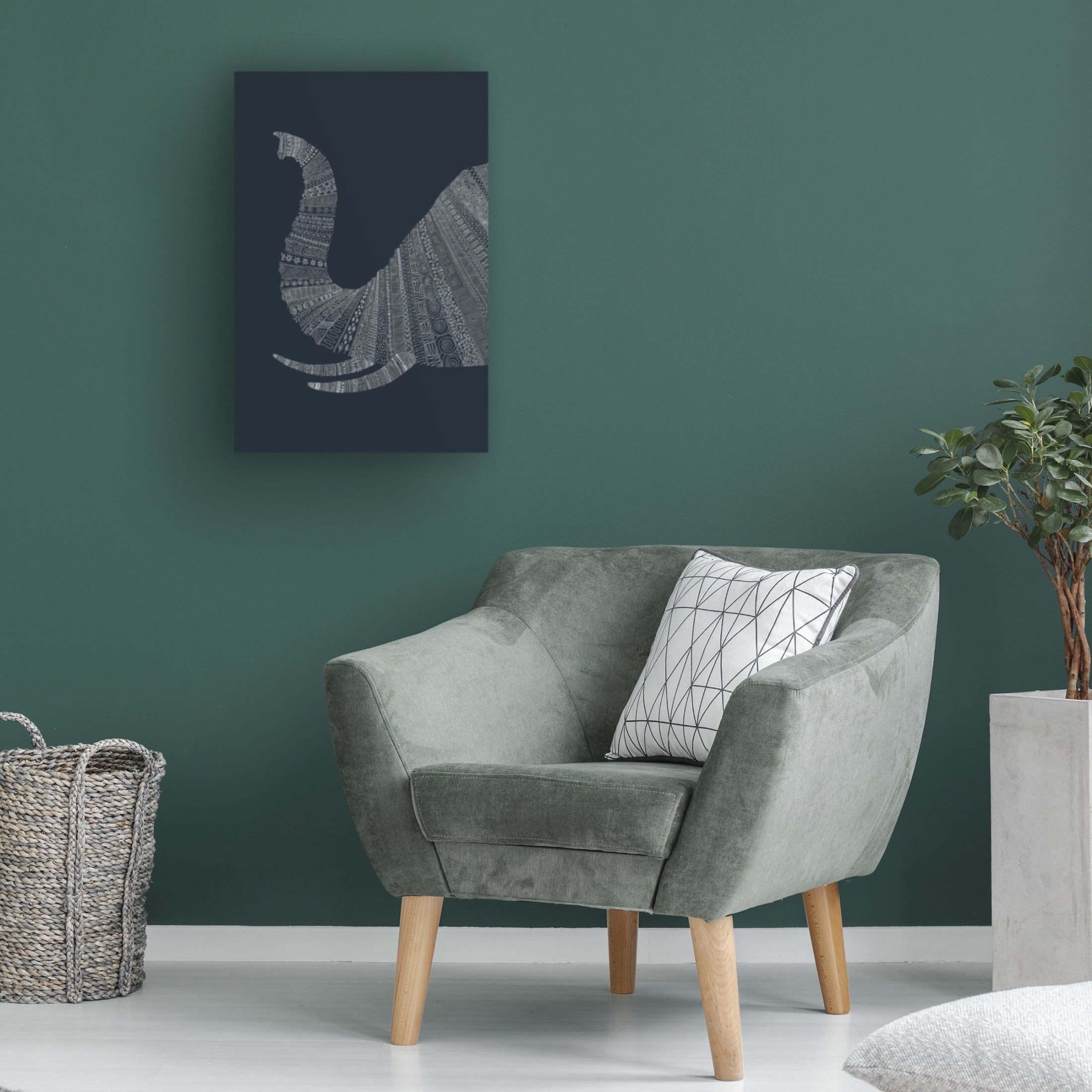 Trademark Fine Art Florent Bodart Elephant NAo4 Canvas Wall Art