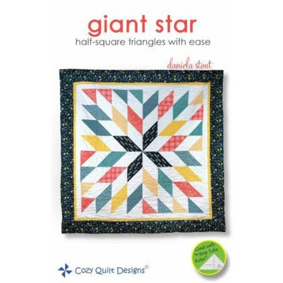 Giant Star Quilt Pattern by Cozy Quilt Designs