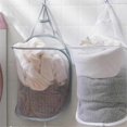 thumbnail image 4 of Wall-Mounted Foldable Laundry Basket with Mesh Design for Bathroom Storage and Organization Solution, 4 of 5