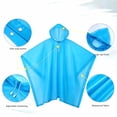 thumbnail image 5 of Ceisia Men Portable Hooded Rain Poncho Lightweight Waterproof Reusable Loose Rain Cape Non Disposable Raincoat For Hiking Camping Travel Outdoor Activity Gift, 5 of 6