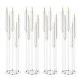 thumbnail image 6 of Fogcroll 4 PCS Acrylic Candelabra Centerpieces Clear Candle Holder Crystal 5 Arm Candlesticks Holder with Acrylic Shade Pillar Taper Candlestick for Wedding Dinner Party Fit LED Candle, 6 of 13