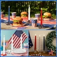 thumbnail image 6 of Patriotic Flameless Taper Candles With 3D Wick - 9.6" Real Wax Red White and Blue With Remote and Timer - 4th of July LED Battery Operated Fake Candles, 3 Pack, 6 of 13