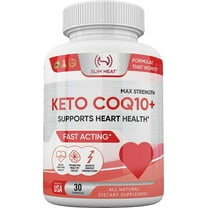 Keto CoQ10 Max Strength – Supports Heart Health & Energy Production – All Natural, Non-GMO, Vegan Friendly, Gluten Free, 30 Capsules – Made in USA Dietary Supplement
