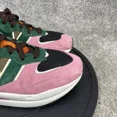 thumbnail image 2 of New Balance Shoes Mens Size 10 D 57/40 Pink Lemonade Green Suede Casual Sneaker, 2 of 6