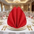 thumbnail image 2 of Unique Bargains 12Pcs Reusable Party Cloth Napkins Red 19x19inch, 2 of 6